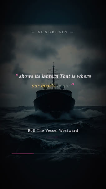 Lyric Quote — a frame from a reel Songbrain rendered